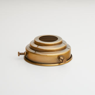 Stepped Gallery in Antiqued Brass