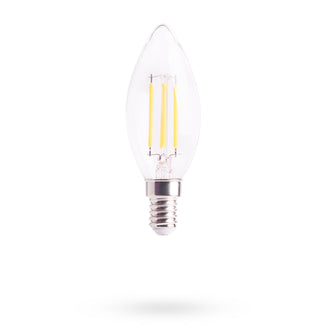 B10 4 Watt LED clear bulb with E12 screw fitting