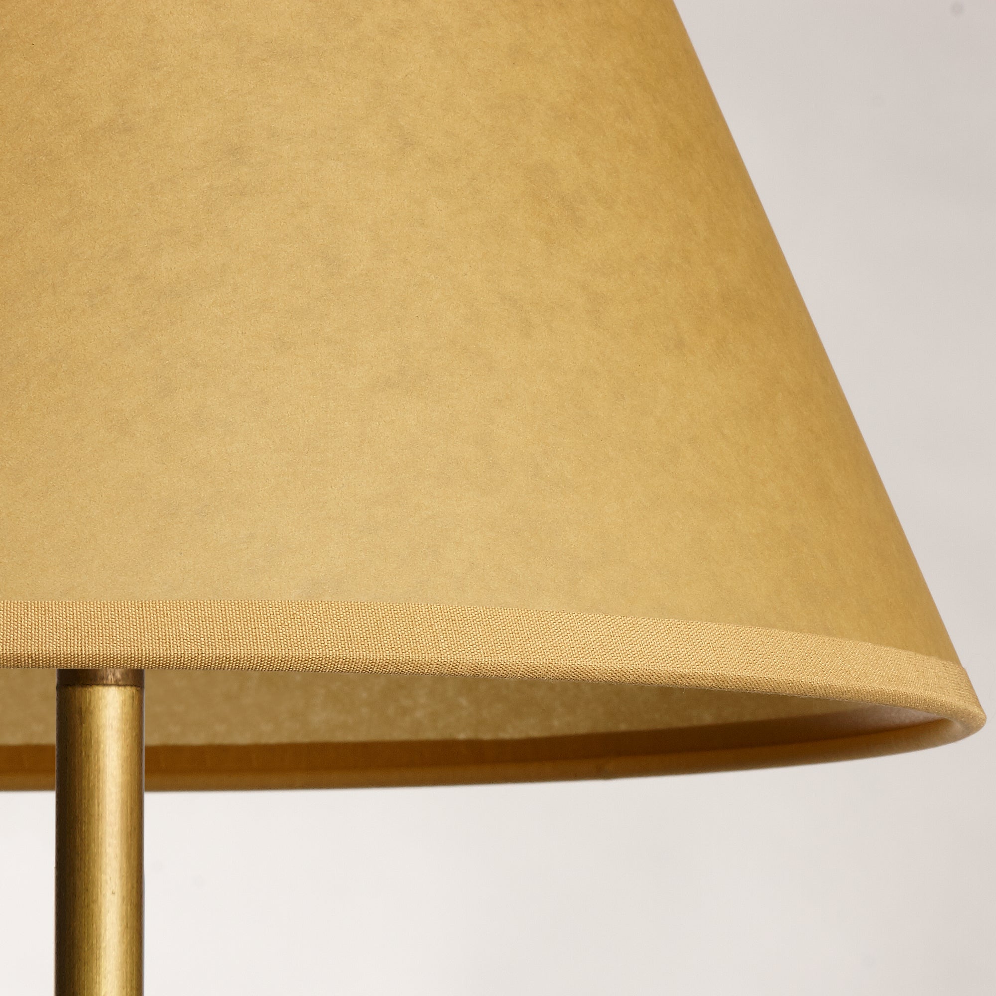 6 inch empire clip on shade in natural vellum