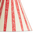 8 inch empire clip on shade in scarlet tapers hand painted card