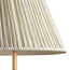 6 inch empire clip on shade in green candy stripe block printed cotton