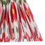 6 inch empire clip on shade in heraldic ikat printed linen