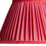 6 inch empire clip on shade in ruby silk