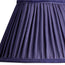 10 inch empire shade in cobalt silk with velvet tape