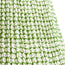 6 inch empire shade for cordless lamps in green block printed cotton