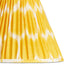 6 inch empire shade for cordless lamps in yoda ikat printed yellow linen