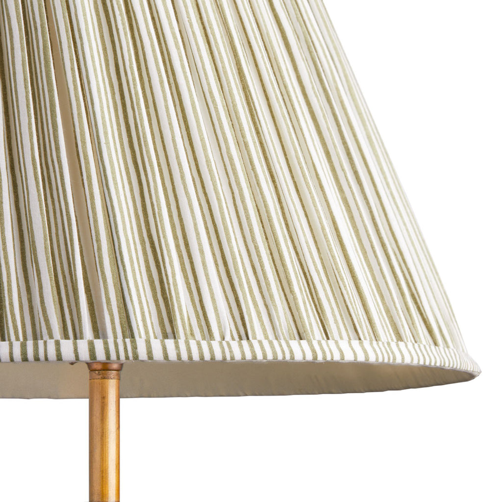 8 inch empire shade for cordless lamps in green candy stripe block pri