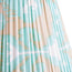 8 inch empire shade for cordless lamps in koyari ikat turquoise and ecru silk