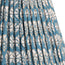 10 inch Empire shade for cordless lamps in Turkish Blue Dervish with Turkish Blue Tape