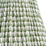 10 inch empire shade for cordless lamps in Savannah block printed cotton in green