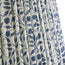10 inch empire shade for cordless lamps in indigo Rosehip linen by Morris & Co