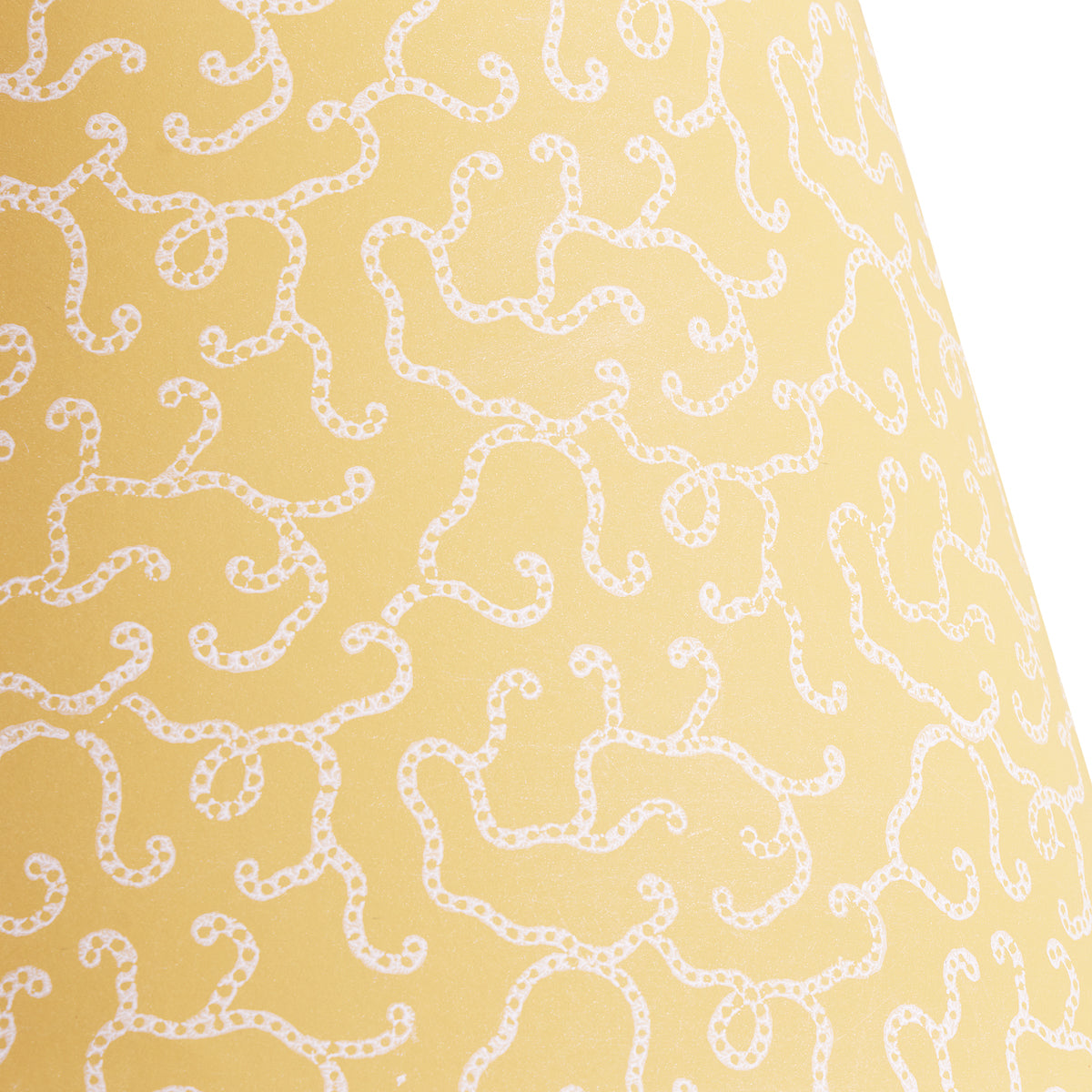 6 Inch Empire shade for cordless lamps in spicy mustard hand blocked '