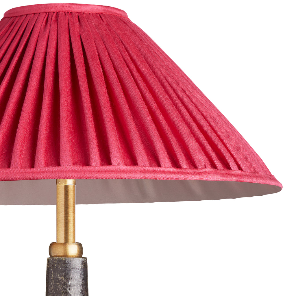 10 inch extreme empire shade for cordless lamps in Ruby silk