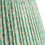 12 inch straight empire reversible gimbal shade in aqua block printed Dotty gathered cotton by GP & J Baker