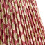 12 inch straight empire reversible gimbal shade in oxblood block printed Dotty gathered cotton by GP & J Baker
