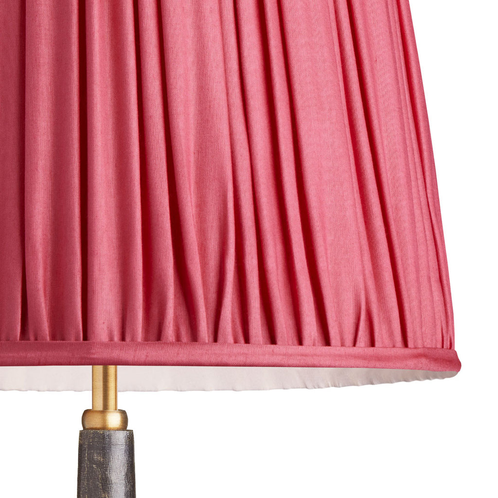 5.5 inch tall tapered shade for cordless lamps in pleated raspberry ta
