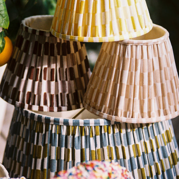 14 inch tall tapered shade for cordless in Cappuccino Antonine by Novo