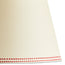 16 inch straight empire shade in scarlet tracks hand painted card