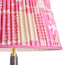 12 inch straight empire shade in koyari ikat pink and ecru silk