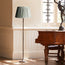12 inch straight empire shade in smog stone washed linen
