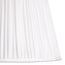 14 inch straight empire shade in white silk
