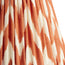 16 inch straight empire shade in ikat printed zig-zag orange linen