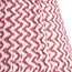 18 inch straight empire shade in crimson chevrons with crimson tape