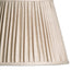 18 inch straight empire shade in pleated natural linen
