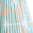 18 inch straight empire shade in koyari ikat turquoise and ecru silk