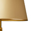 14 inch straight empire shade in cream card with gold tape