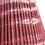 5.5 inch tall tapered clip on shade in Crimson tie dyed cotton