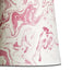 14 inch tall tapered shade in red tanaro hand made marbled paper