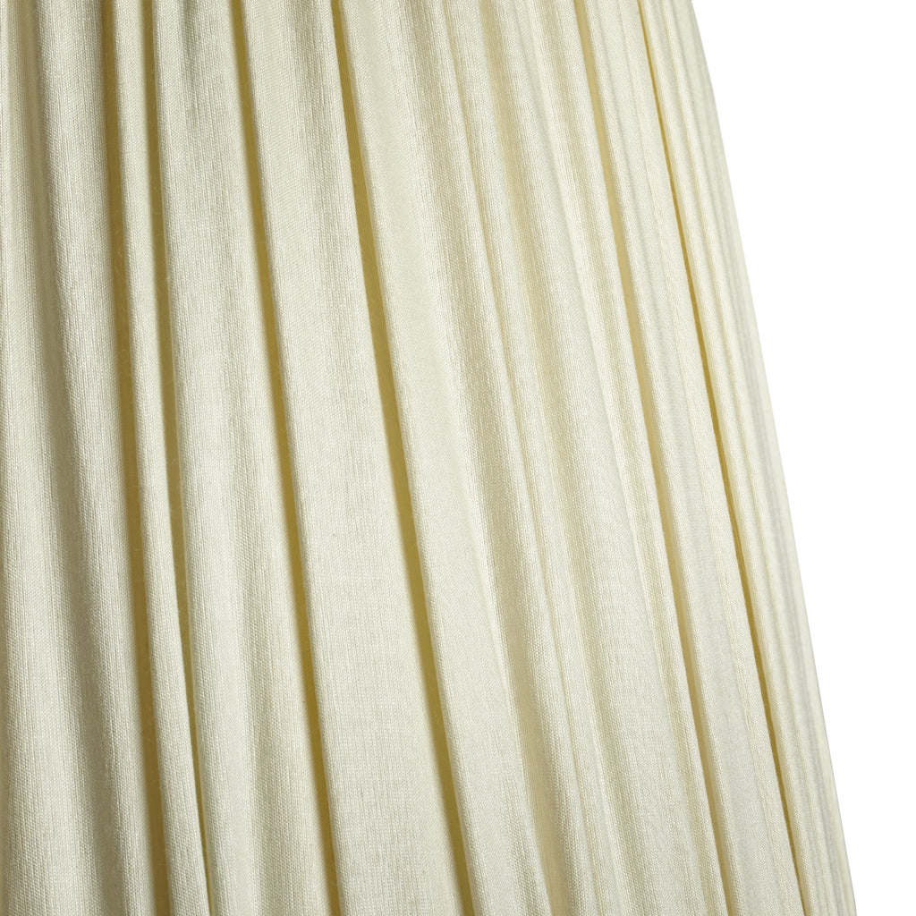 10 inch tall tapered shade in pleated stone taj silk
