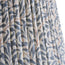 8 inch tall tapered clip-on shade in indigo willow bough linen by morris & co