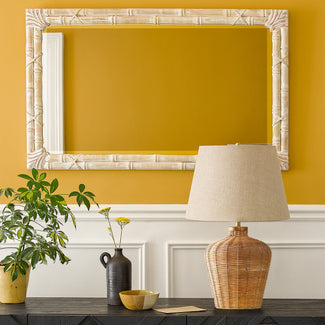 ChiChi mirror in natural whitewash