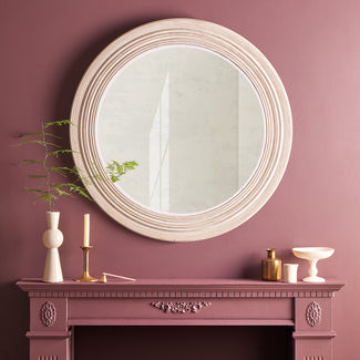 Larger Portal mirror in sea salt