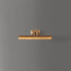 Smaller Lautrec picture light in antiqued brass
