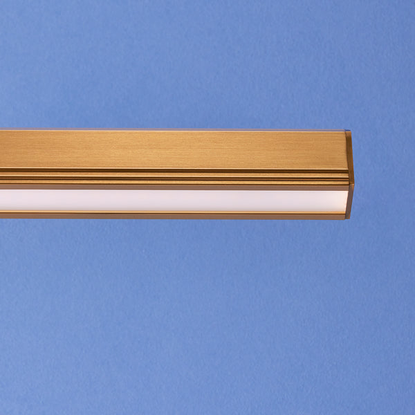 Regular Marcel cordless picture light in antique brass finish