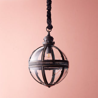 Smaller Jasper pendant light in bronze