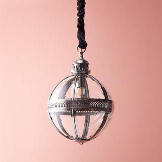 Smaller Jasper pendant light in nickel