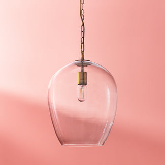 Regular Zindarella pendant light in clear glass
