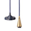 Cone pendant fixture in black iris