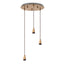 Heath circular ceiling fitting in antiqued brass
