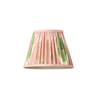 7 inch pendant shade in blush Bokhara gathered linen by GP & J Baker