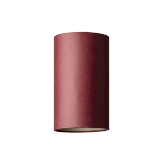 5 inch tall drum pendant shade in Beetroot hand made parchment