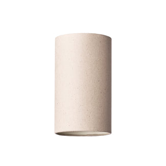 5 inch tall drum pendant shade in Parsnip hand made parchment