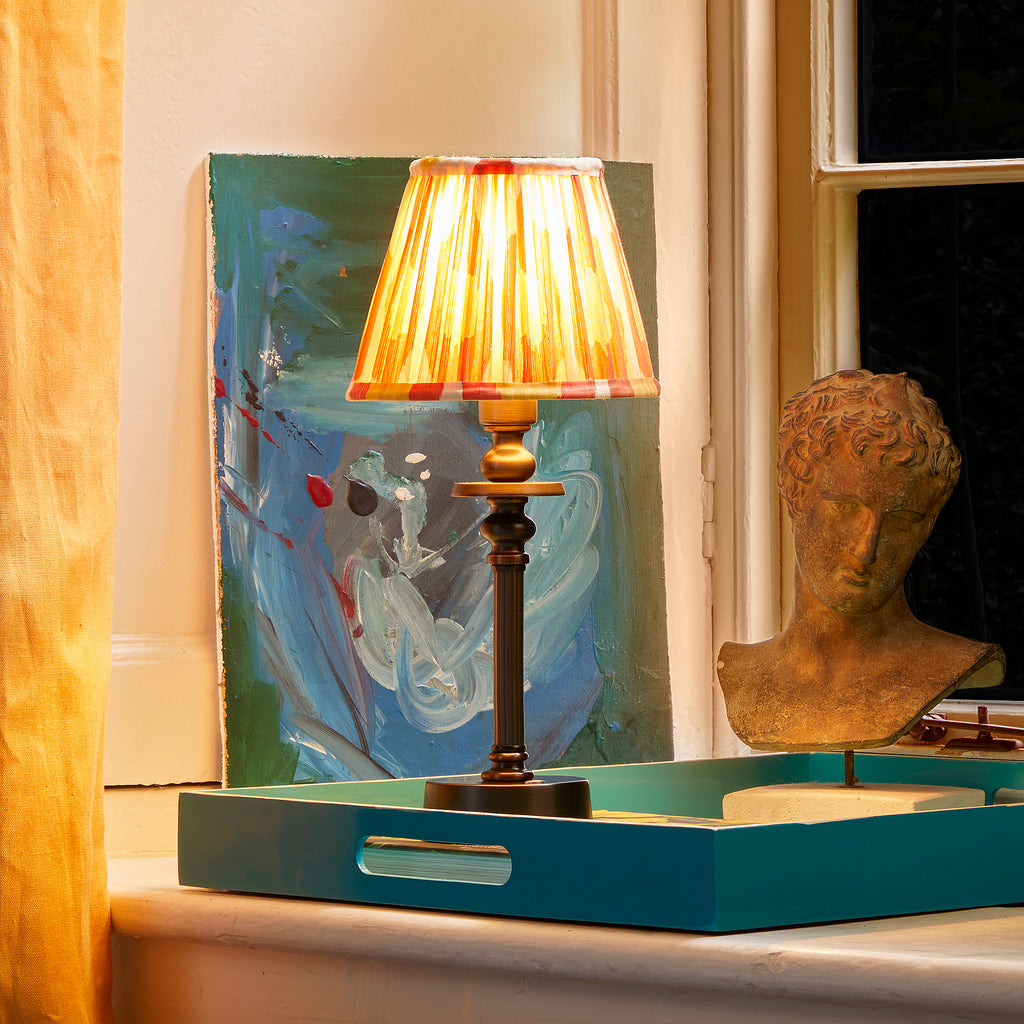 Phileas cordless table lamp in bronze by Matthew Williamson