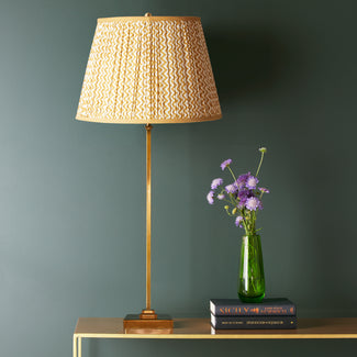 Babel Table Lamp in antiqued brass