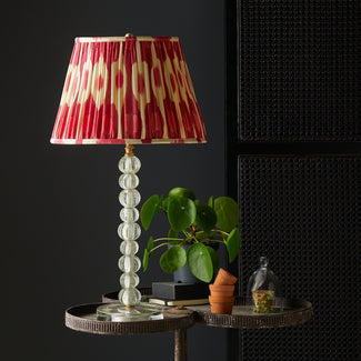 Bonbon table lamp in clear blown glass