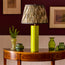 Burl Table Lamp in Lime